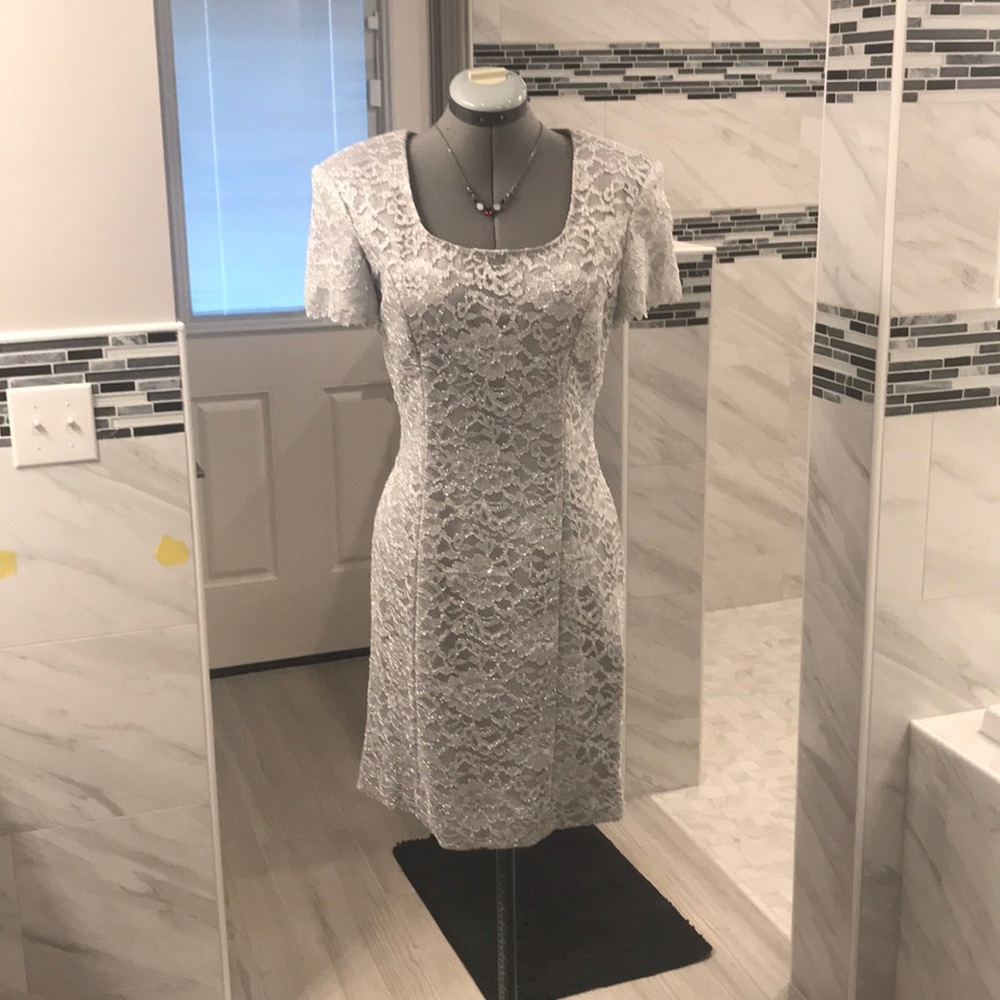 Beautiful Silver/Gray Handmade Dress